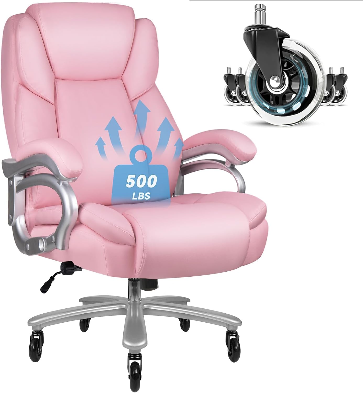 OFIKA Big and Tall Office Chair 500lbs with Adjustable Support