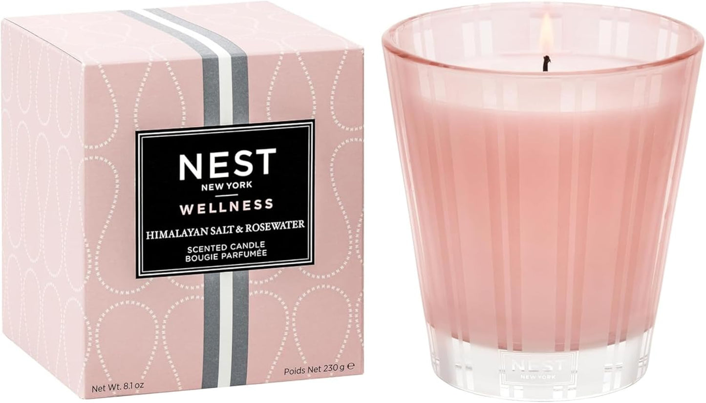 NEST New York Scented Classic Candle with Himalayan Salt & Rosewater