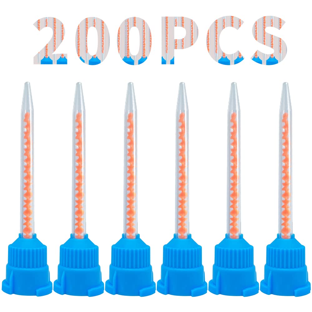 200Pcs Dental Mixing Tips for Temp Crowns Material Mix