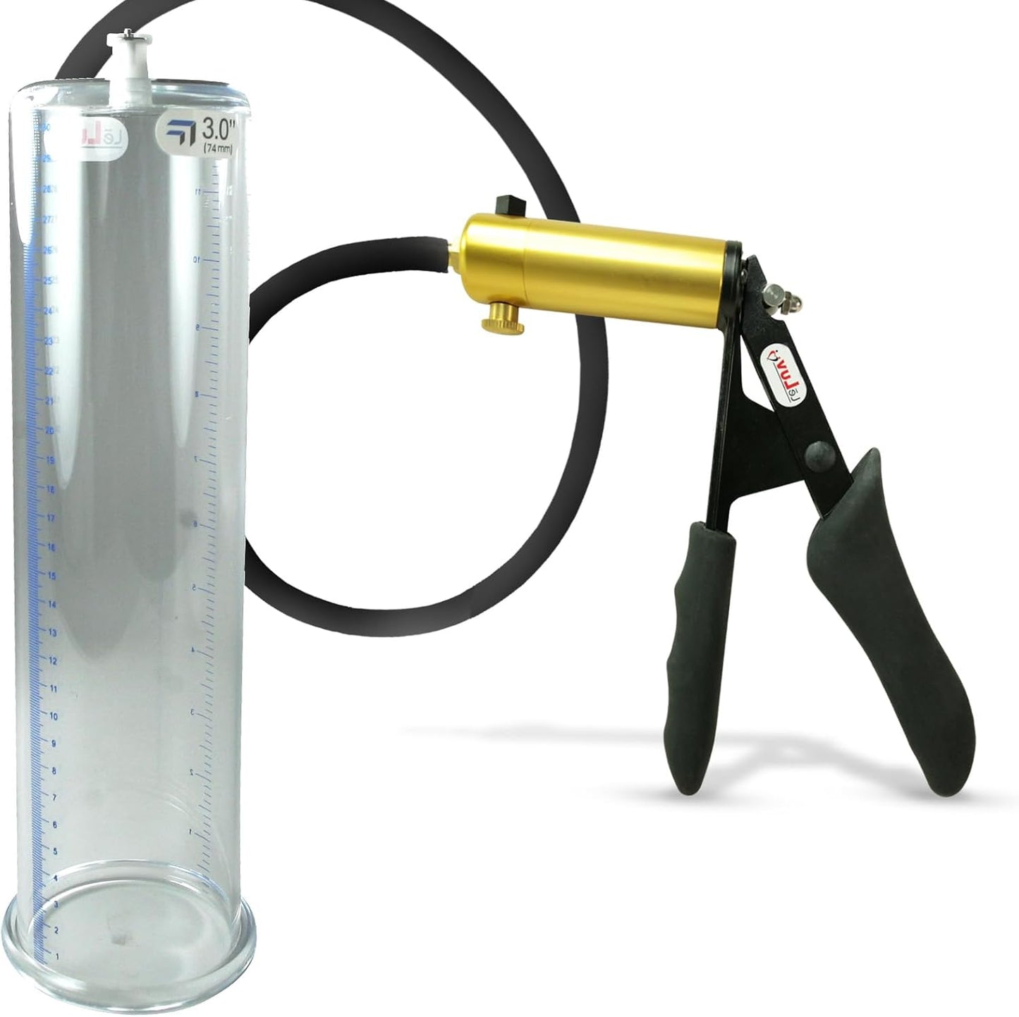 Ultima Penis Pump Kit with Brass and Black Silicone Grips 12ft x 3ft