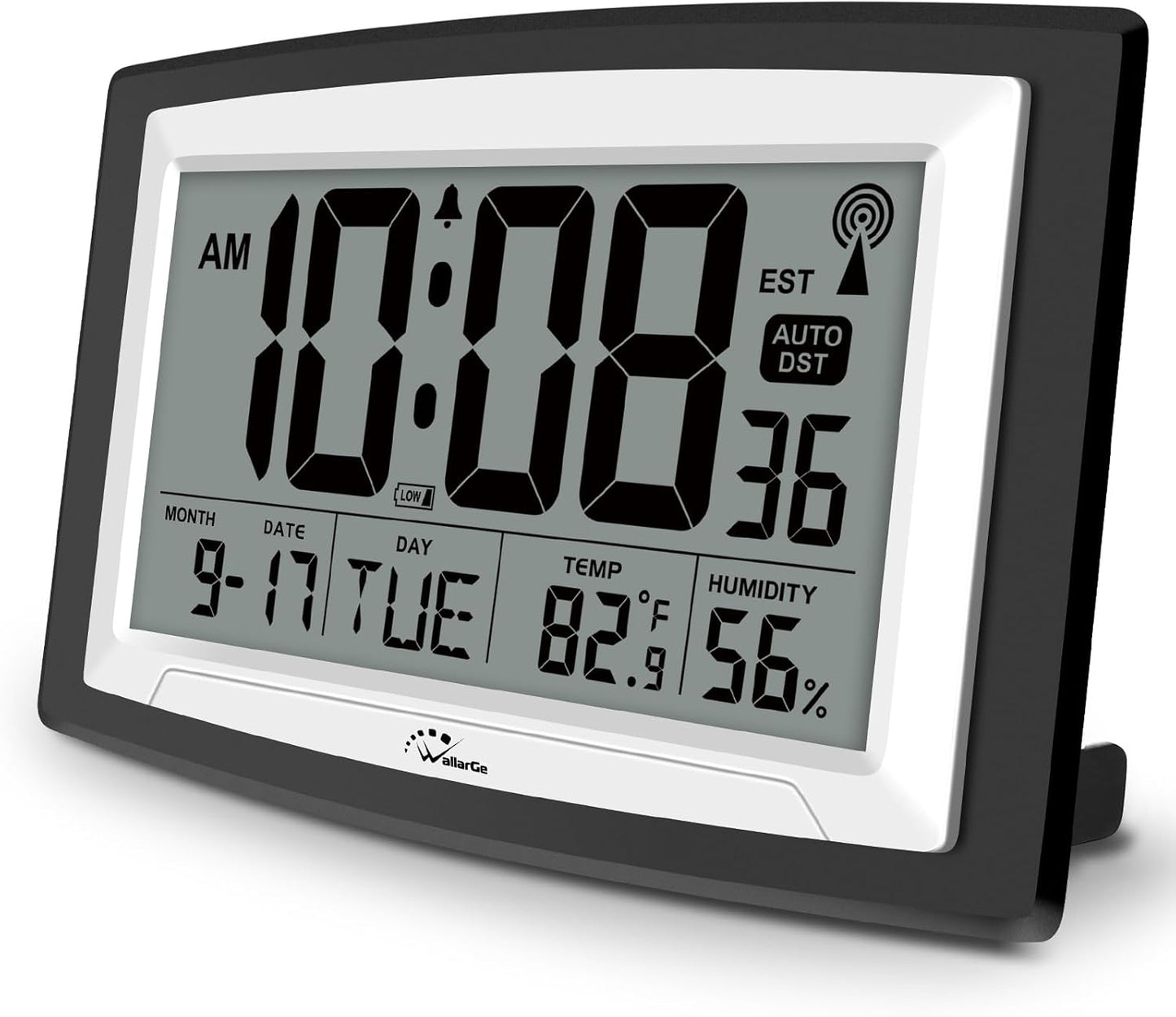 Atomic Clock with Indoor Temperature and Humidity for Seniors