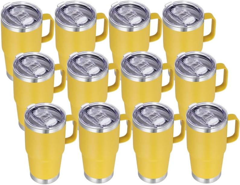 VEGOND 20 oz Tumbler Bulk with Handle and Straw for Travel