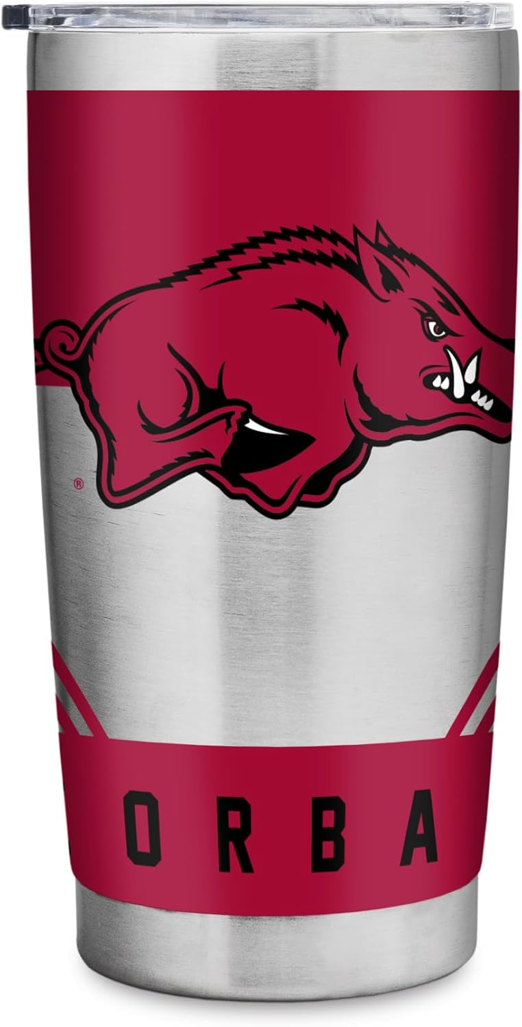 NCAA 20oz Stainless Steel Tumbler with Lid for All Beverages