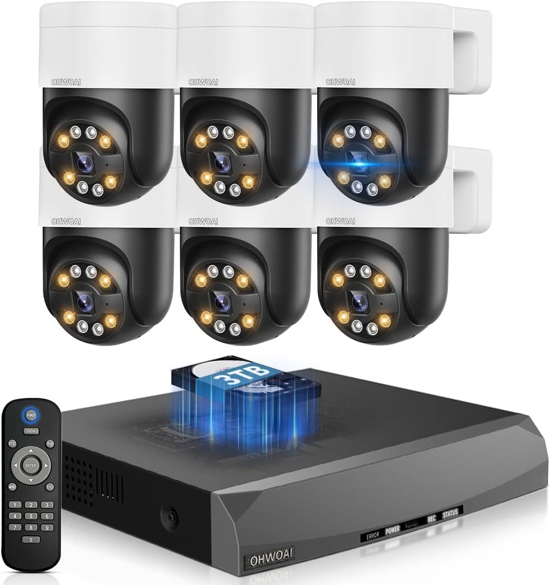 2-Way Audio & Smart Auto Tracking 4K Outdoor Security Camera System