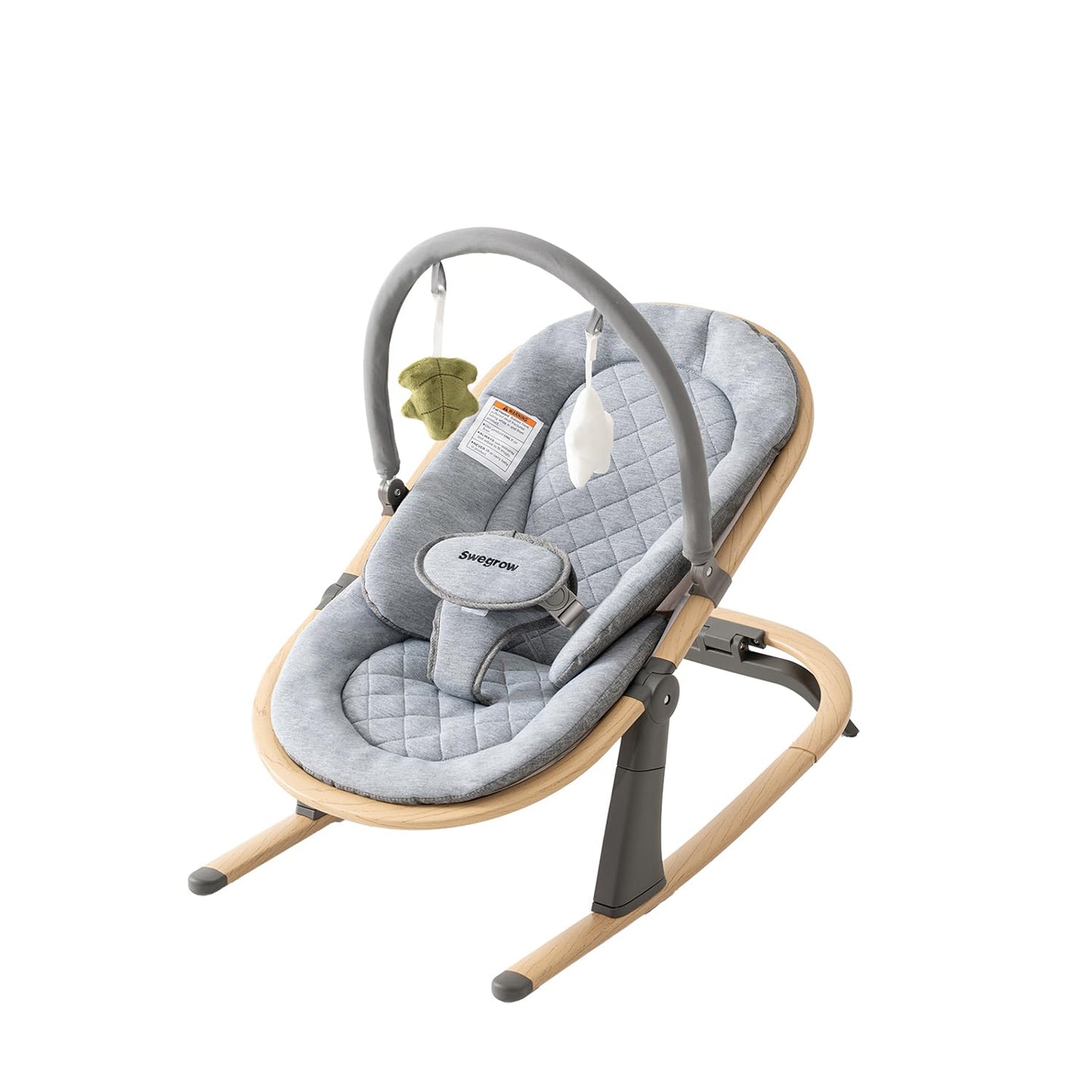 Swegrow 2-in-1 Baby Bouncer with Adjustable Heights and Toys