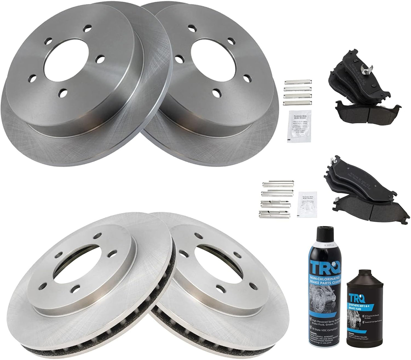 TRQ Brake Pad & Rotor Kit for 1997-2002 Ford Expedition
