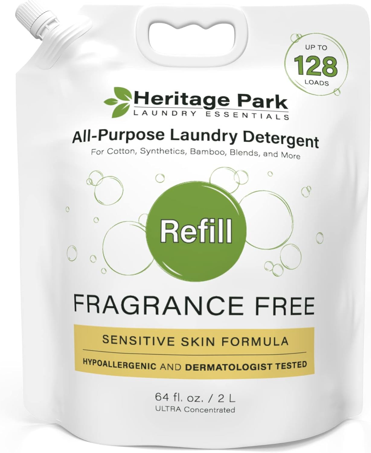 Heritage Park Fragrance Free Laundry Detergent for Sensitive Skin