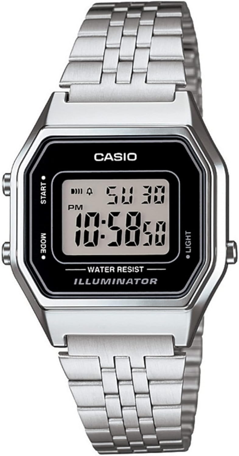 Silver Tone Digital Retro Watch - Timeless Style by Casio