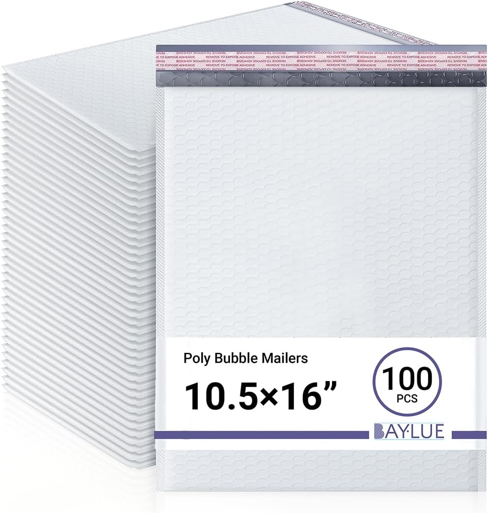 Large Poly Bubble Mailers 10.5x16 Inch for Safe Shipping