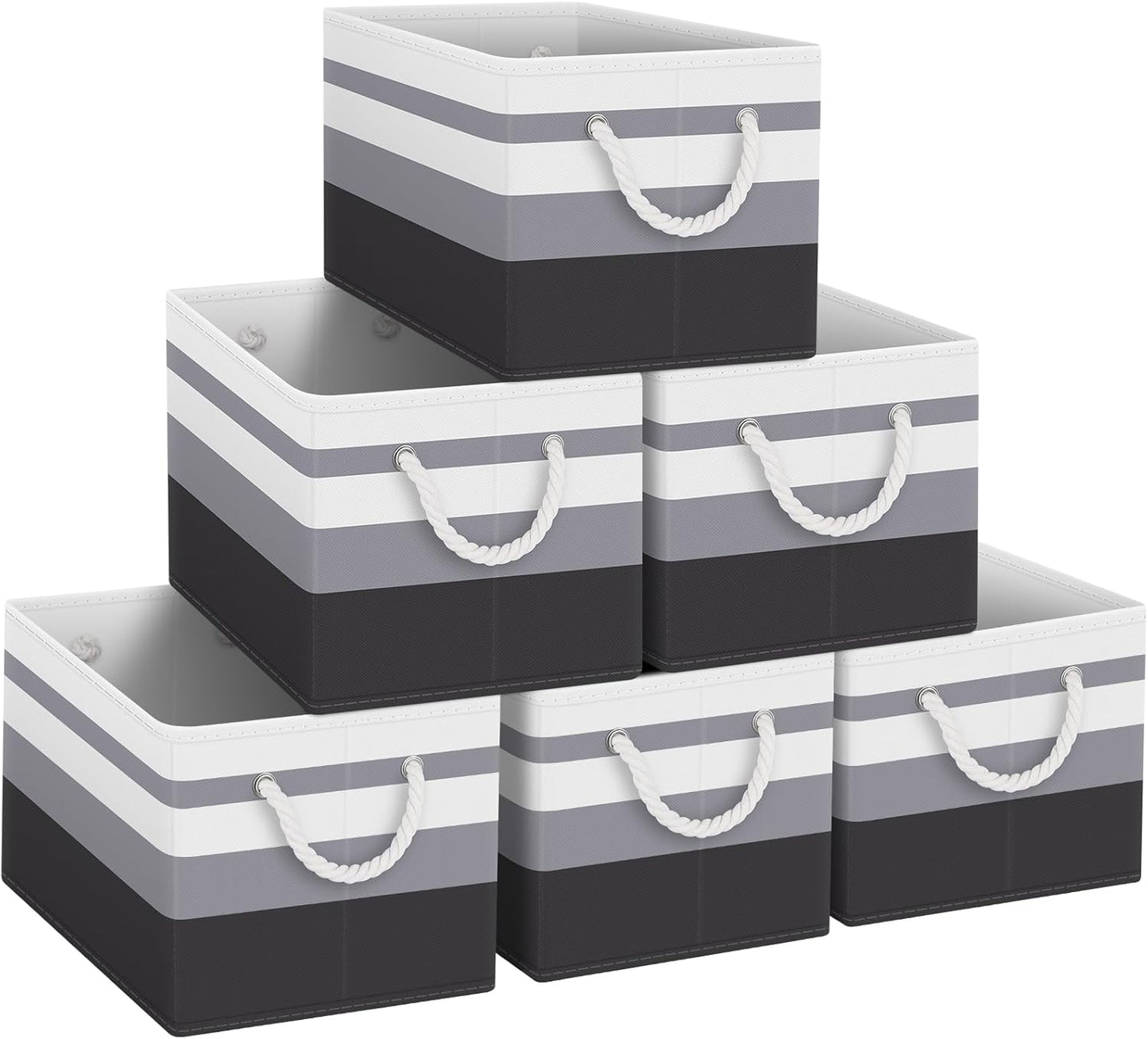 Fab totes Storage Bins 6-Pack for Organizing Toys and More