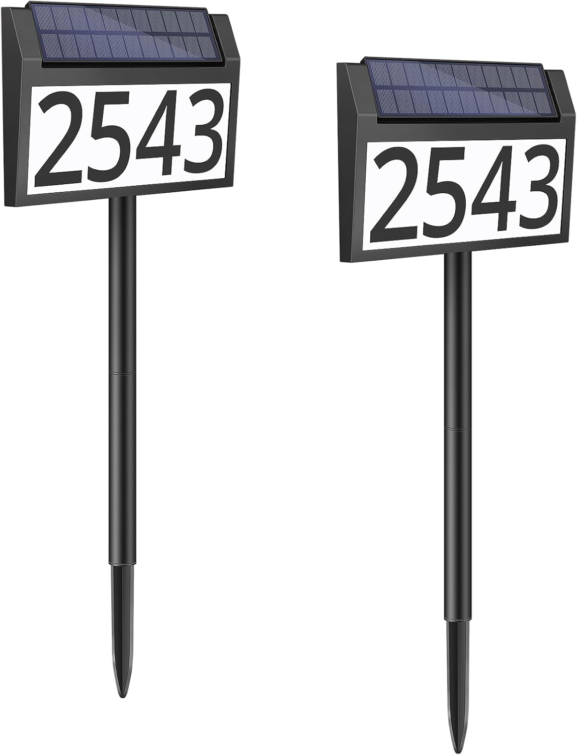 MAXvolador Solar Address Sign with 3 Color Modes for Visibility