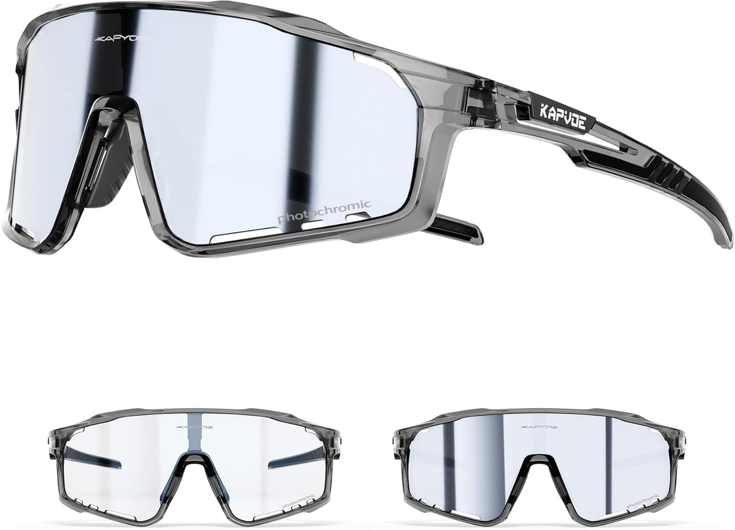 Photochromic Cycling Glasses for Men Women Sports Sunglasses