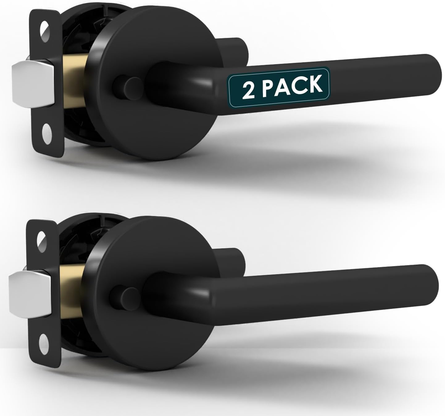 Mega Handles Ronn Privacy Door Handle - Heavy Duty Black Design