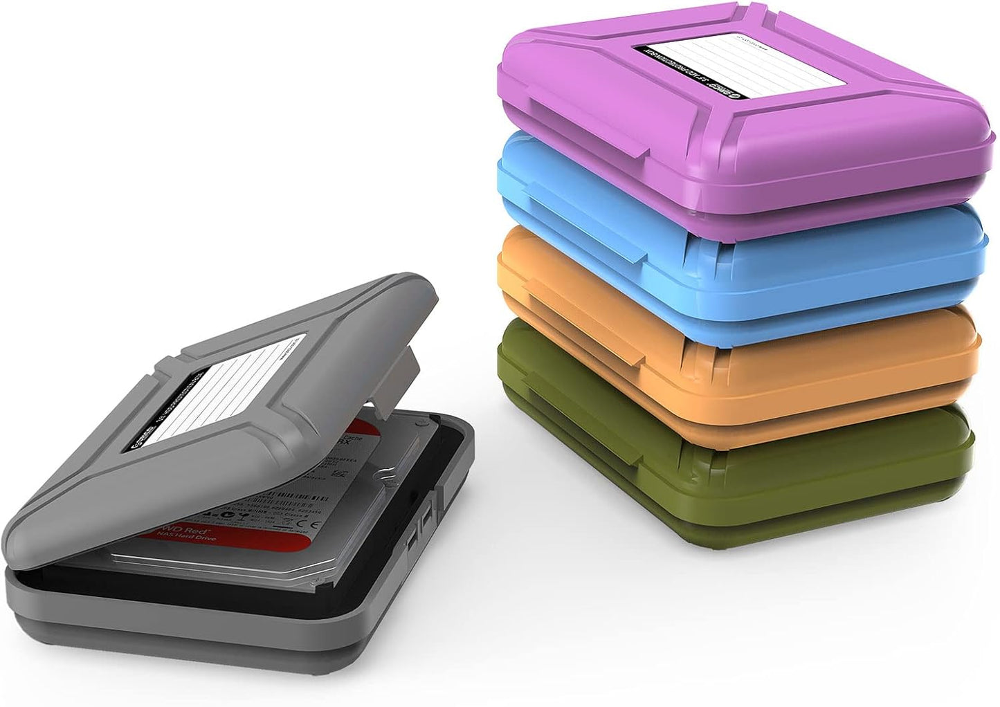 ORICO 3.5 Inch HDD/SSD Case 5-Pack - Anti-Static & Shockproof