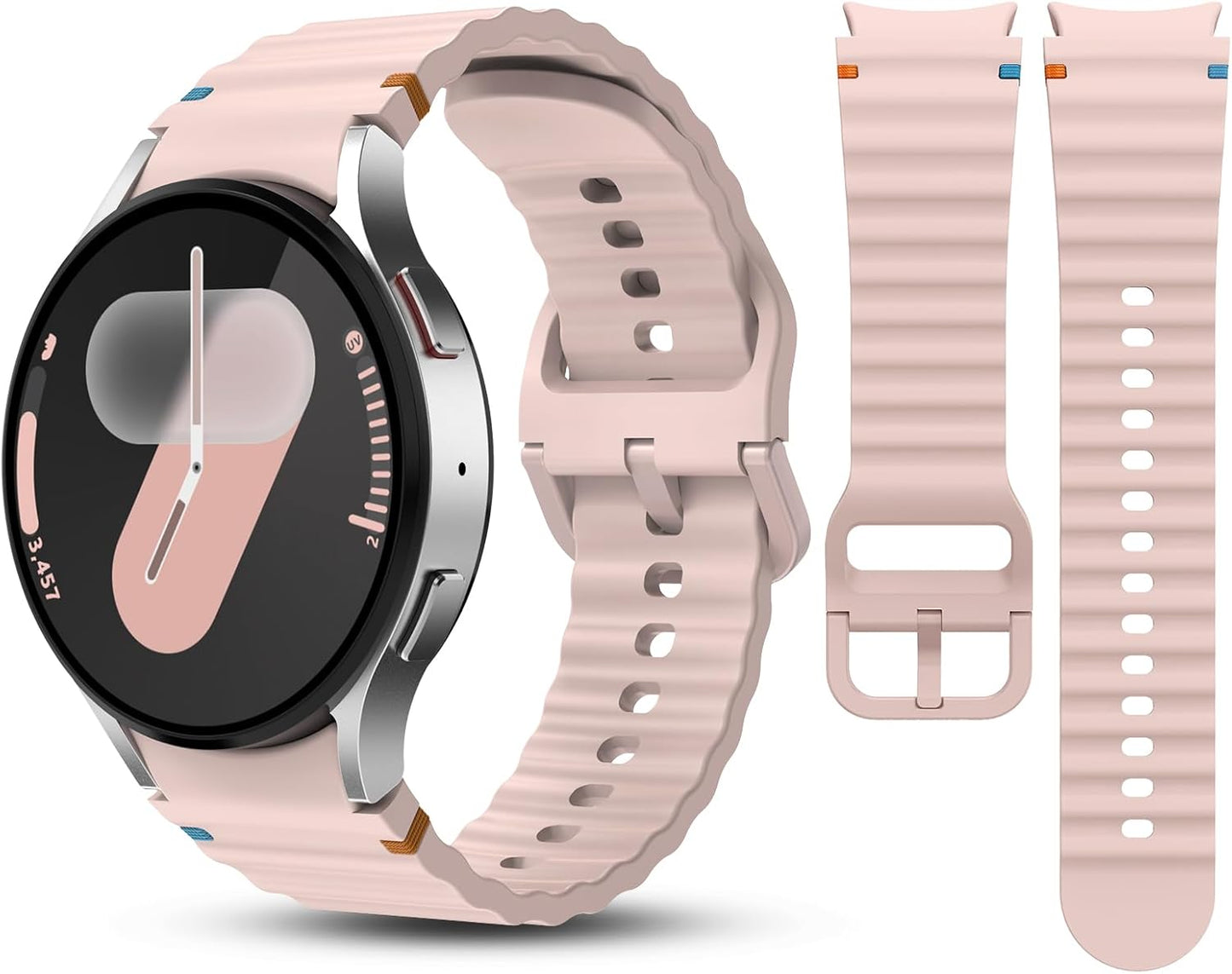 Soft Silicone Galaxy Watch Band, No Gap Design, GGKING