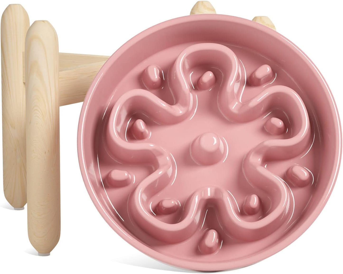 LE TAUCI Ceramic Slow Feeder Dog Bowl for Healthy Eating