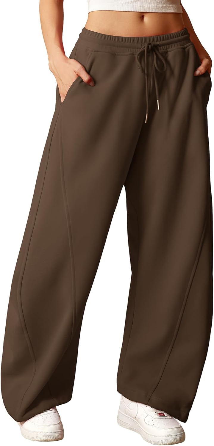 ELLEVEN Women's Y2K Wide Leg Sweatpants for Stylish Comfort