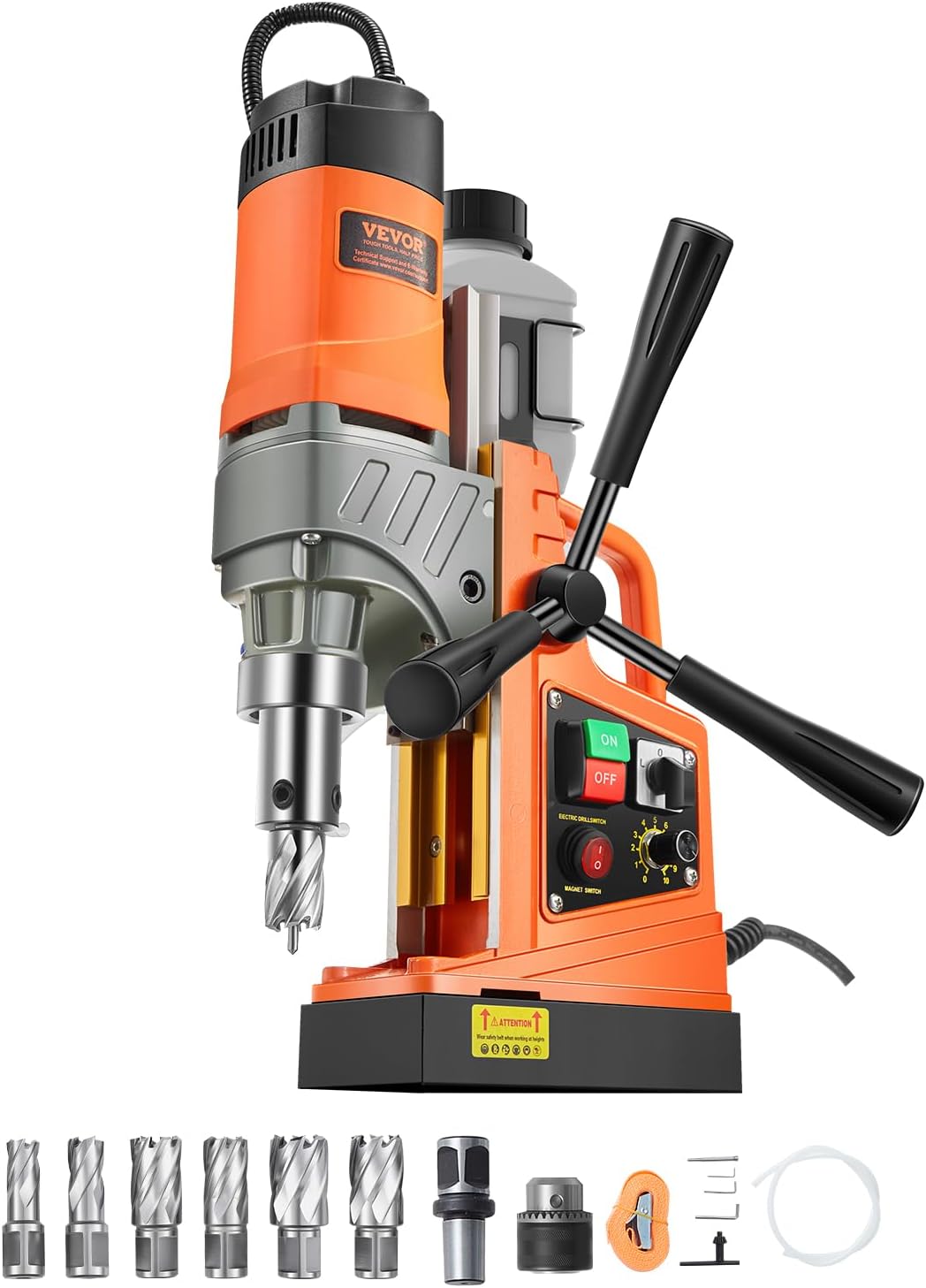 VEVOR Magnetic Drill with 1450W Motor for Metal Drilling
