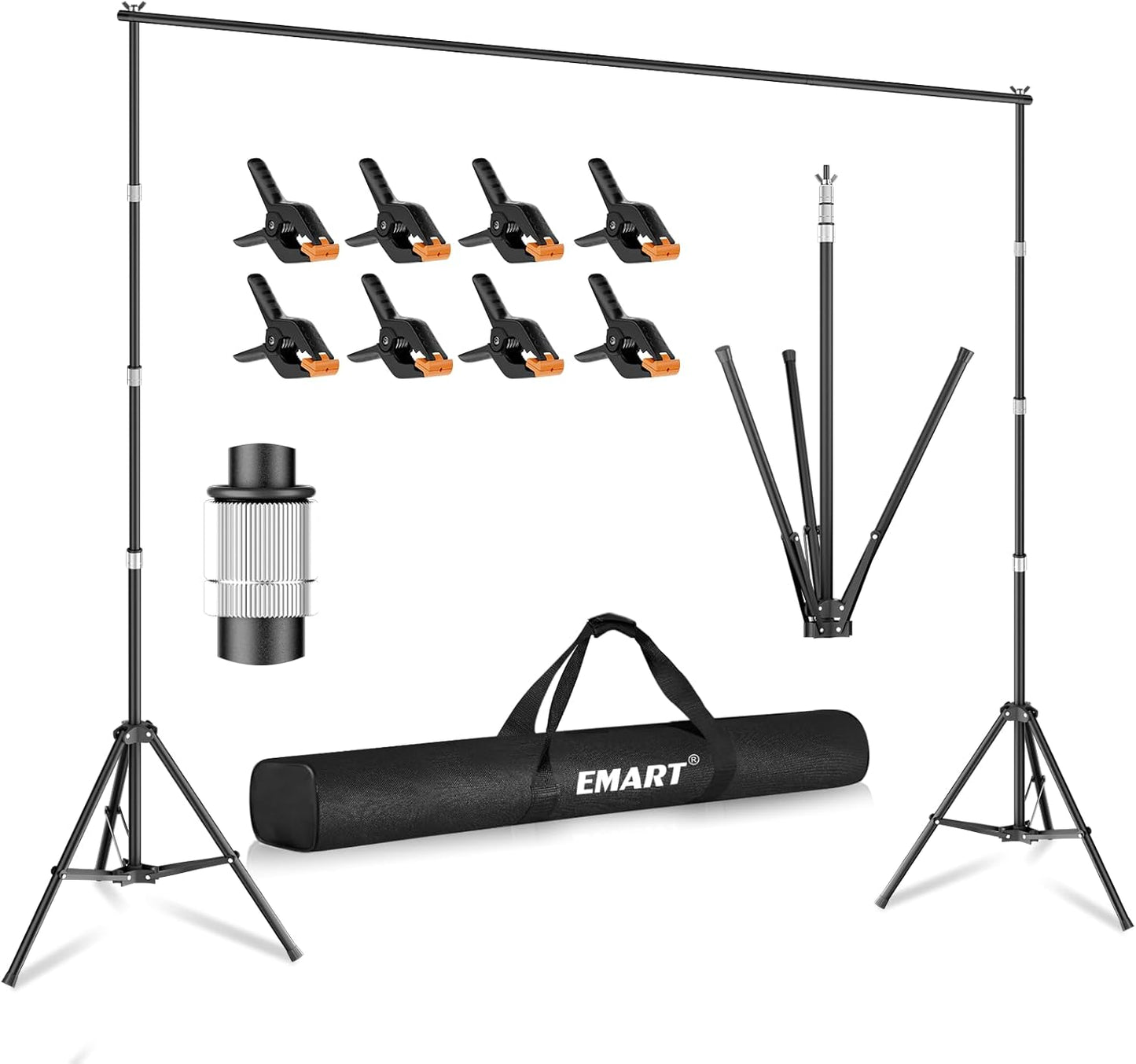EMART Reverse-Folding Backdrop Stand for Photography Needs