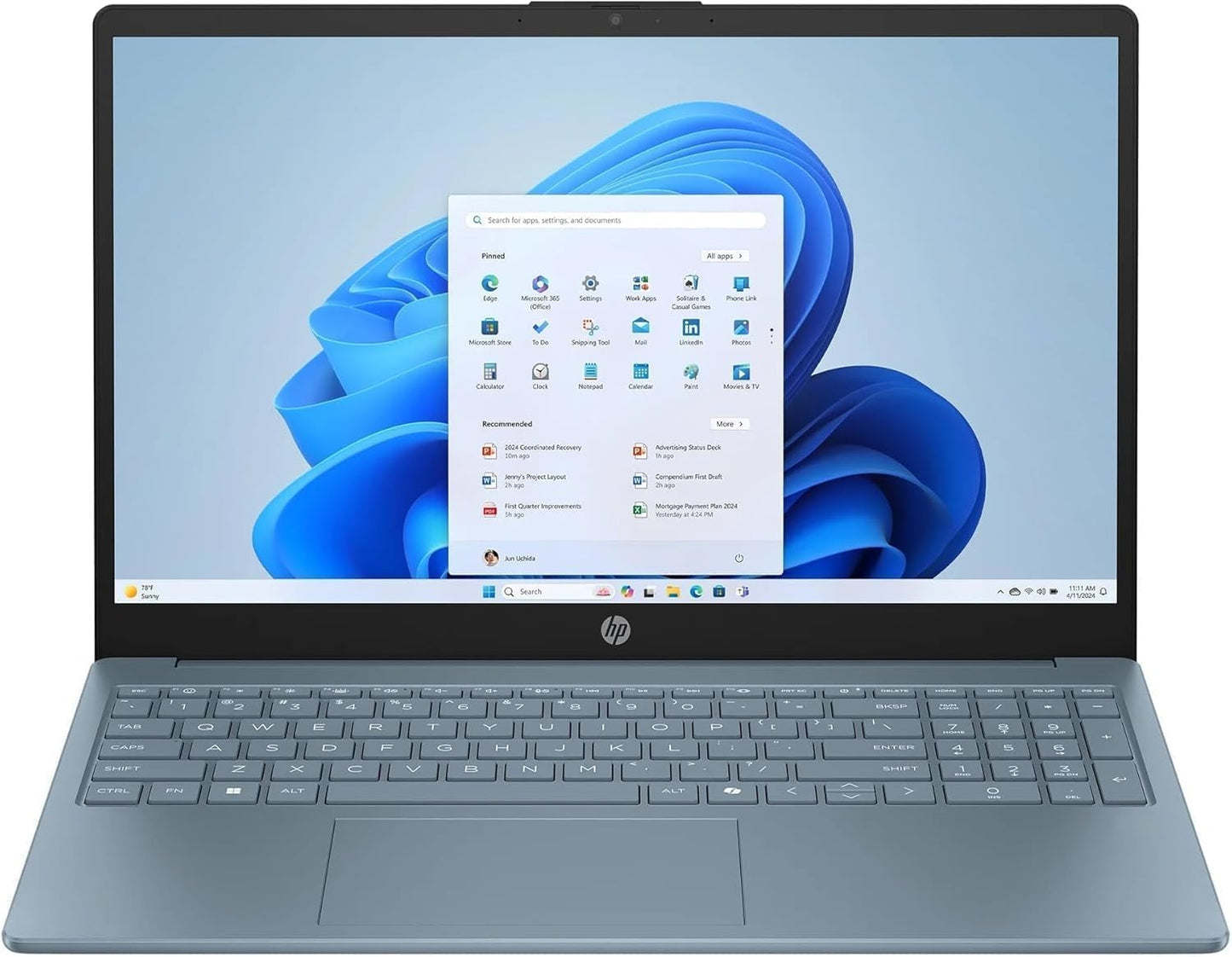 HP 15.6 Portable Laptop with Intel Quad-Core N200 Processor
