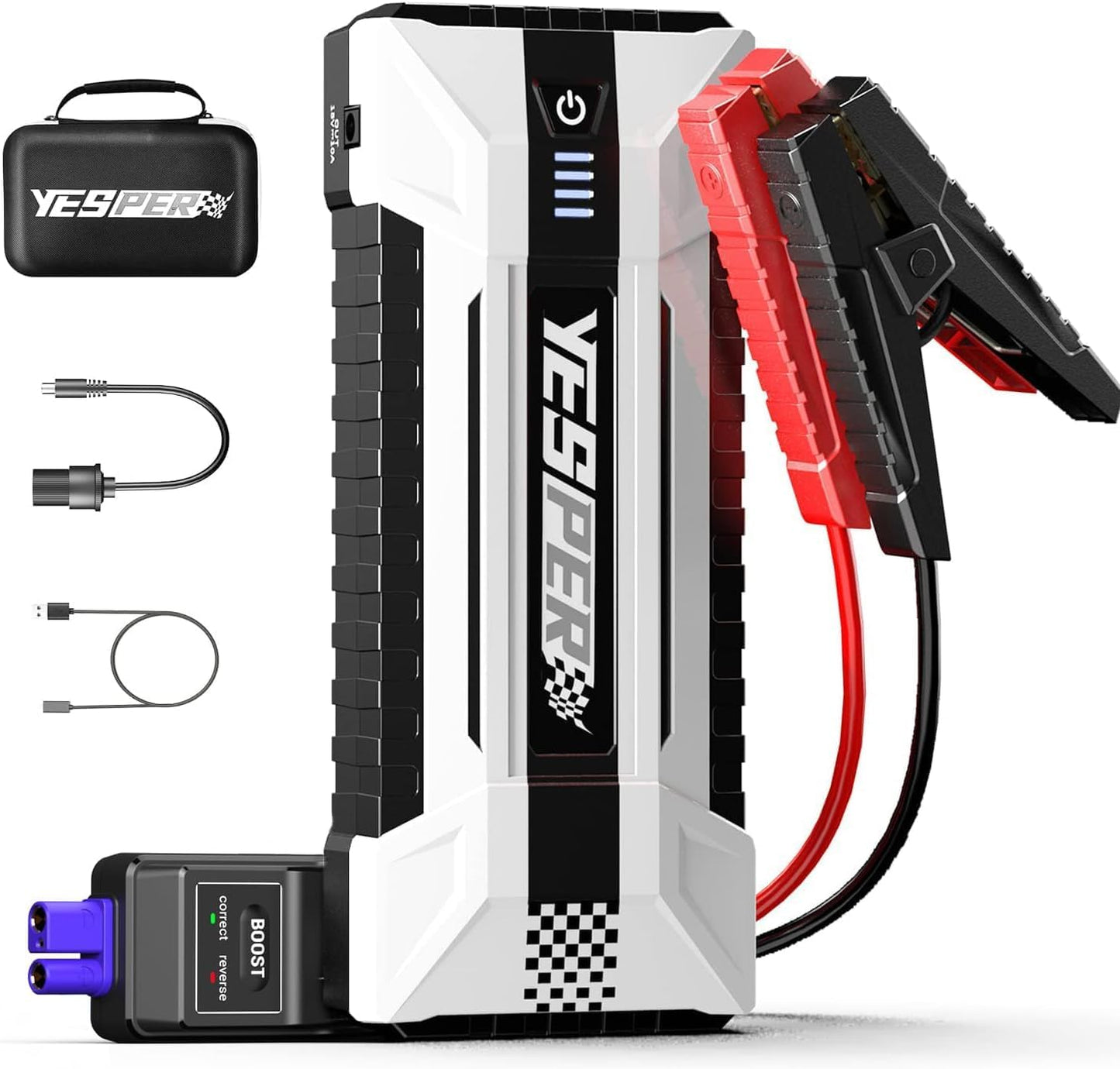 YESPER 4120A Peak Jump Starter - Power up to 10.0L Engines