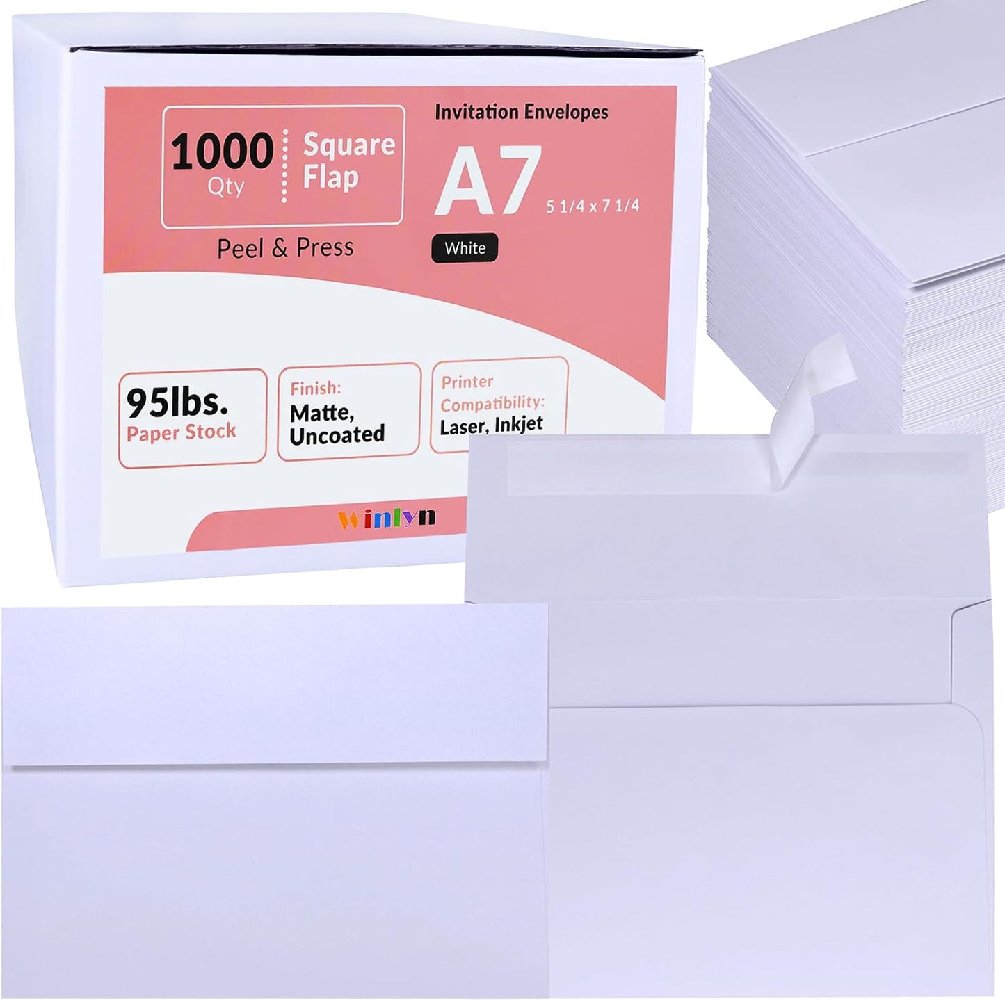 A7 Invitation Envelopes 1000 Pcs for Weddings and Events