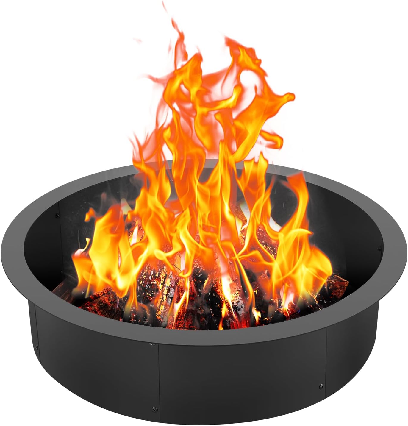 VEVOR Fire Pit Ring - Heavy Duty Carbon Steel for Outdoor Use