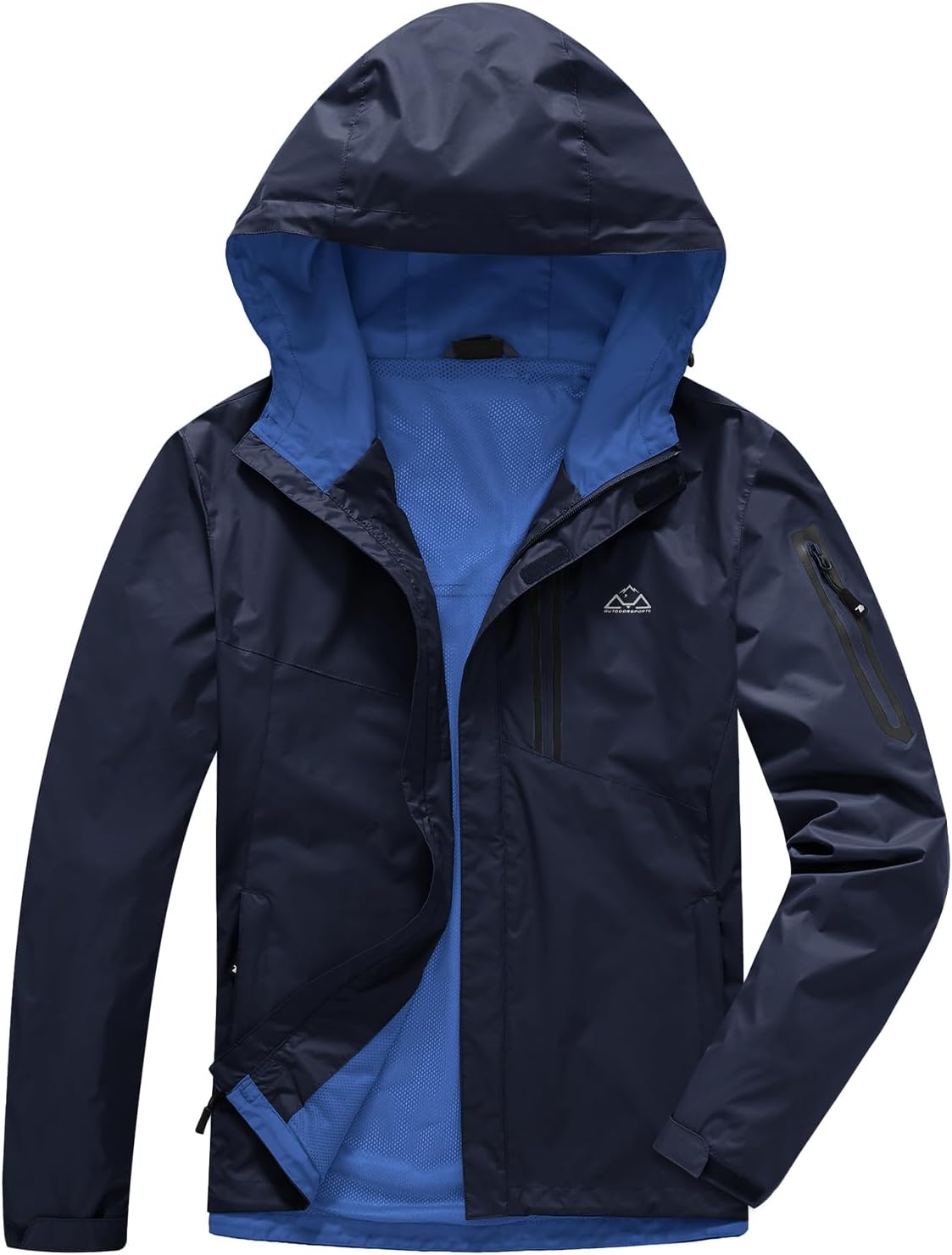 TBMPOY Men's Lightweight Rain Jackets for Outdoor Activities