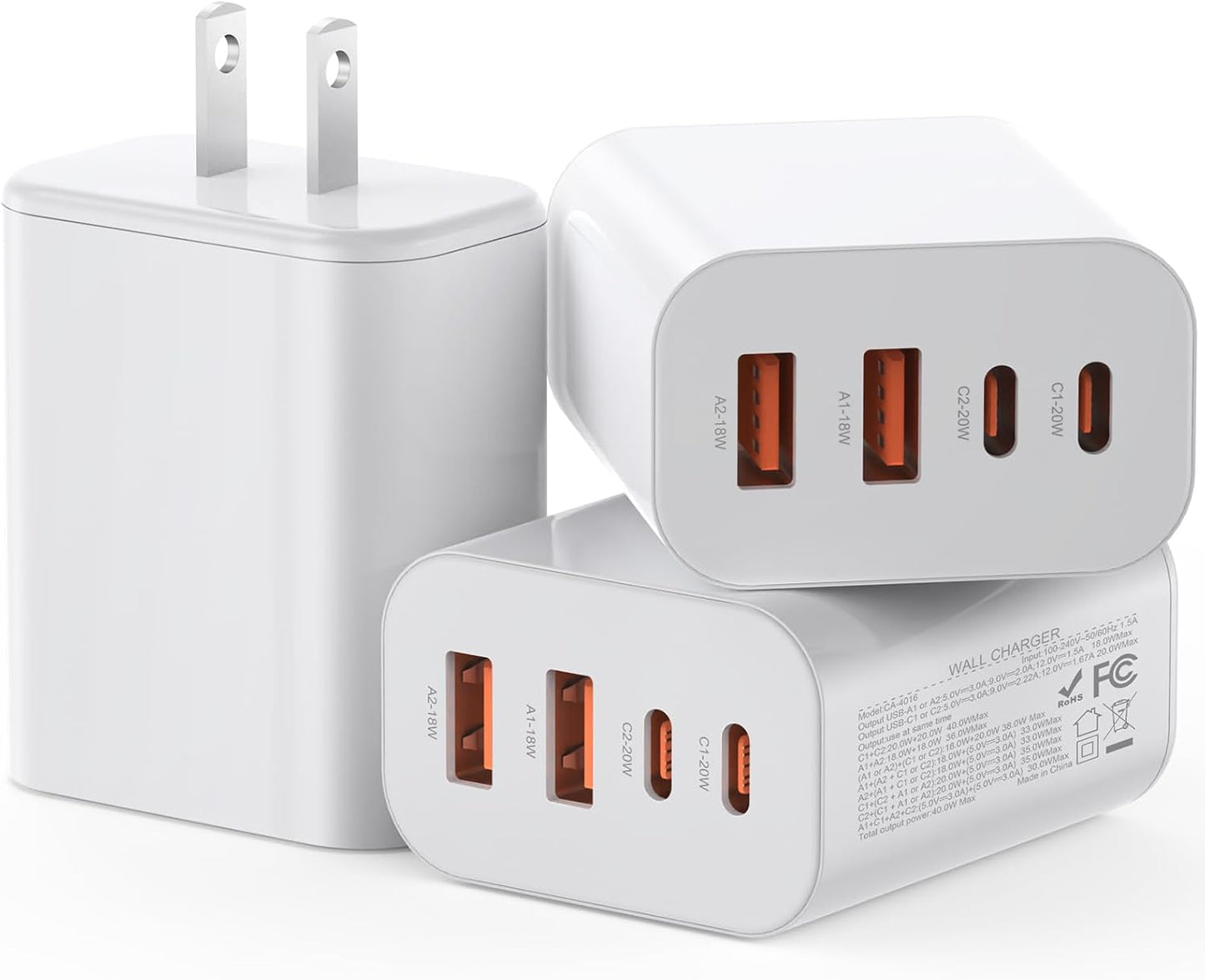 Fast Charge 4-Port USB C Cube - iPhone & More!