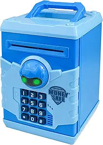 HUSAN Electronic Password Code Piggy Bank for Kids - Baby Blue