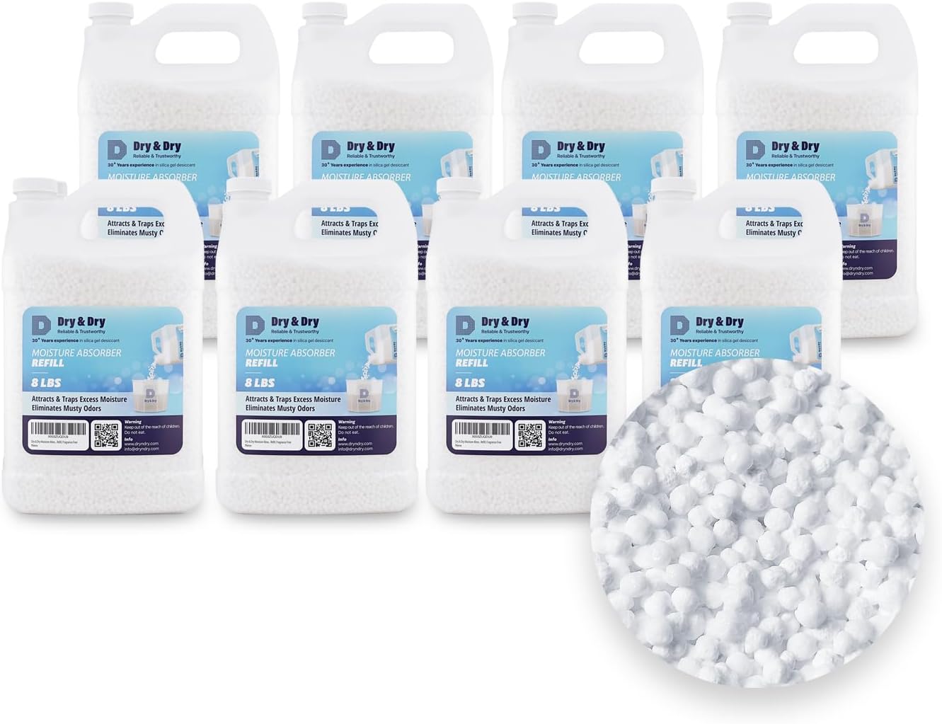 Dry & Dry Moisture Absorbers Refill Beads for Home Use