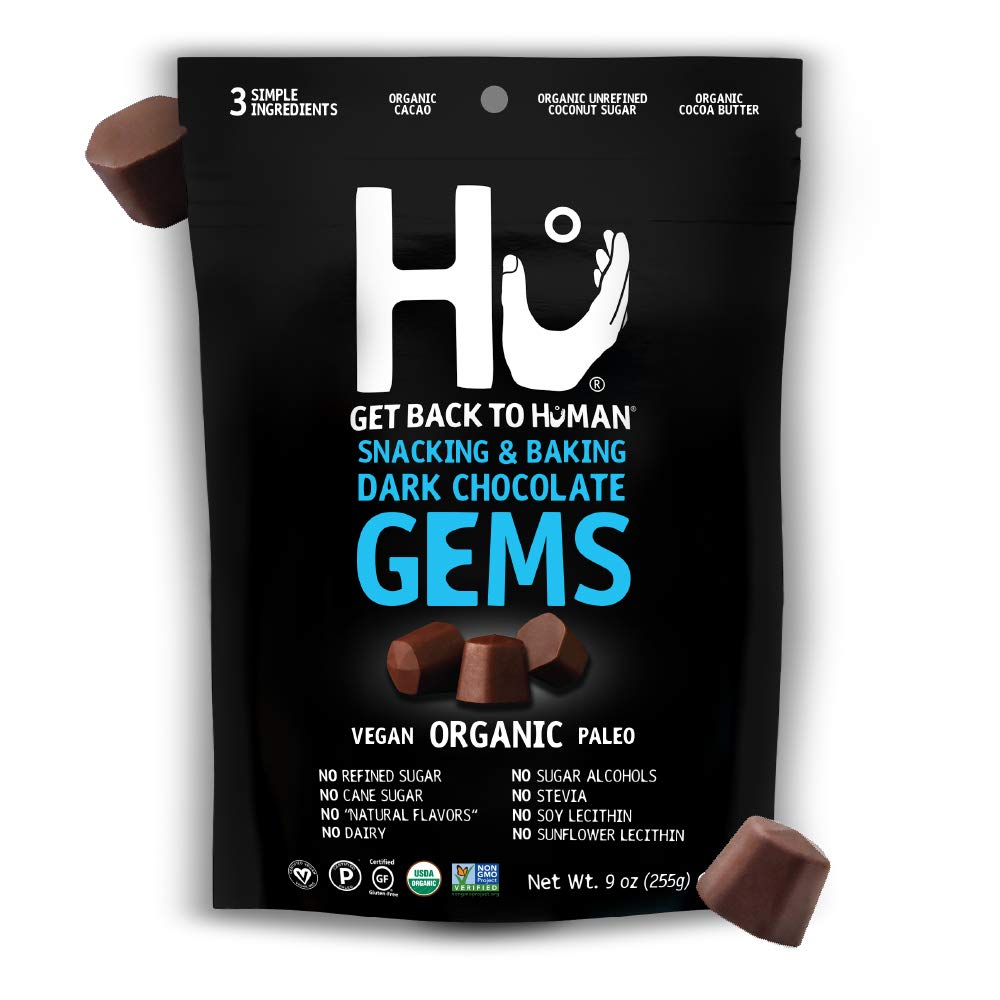Hu Gems Chocolate Chips Vegan Snacks for Baking and Snacking