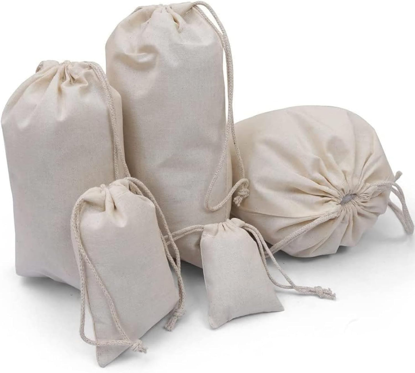 Premium Cotton Muslin Drawstring Bags for All Your Needs