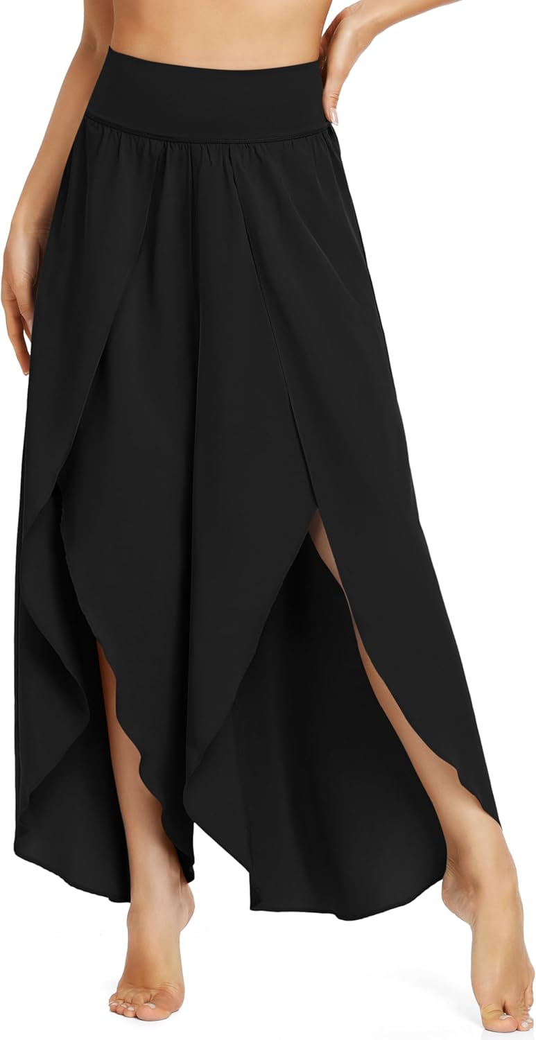 IUGA Flowy Pants for Women High Waisted Palazzo Boho Style