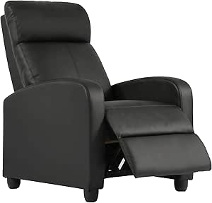 FDW Recliner Chair for Living Room with Padded Backrest