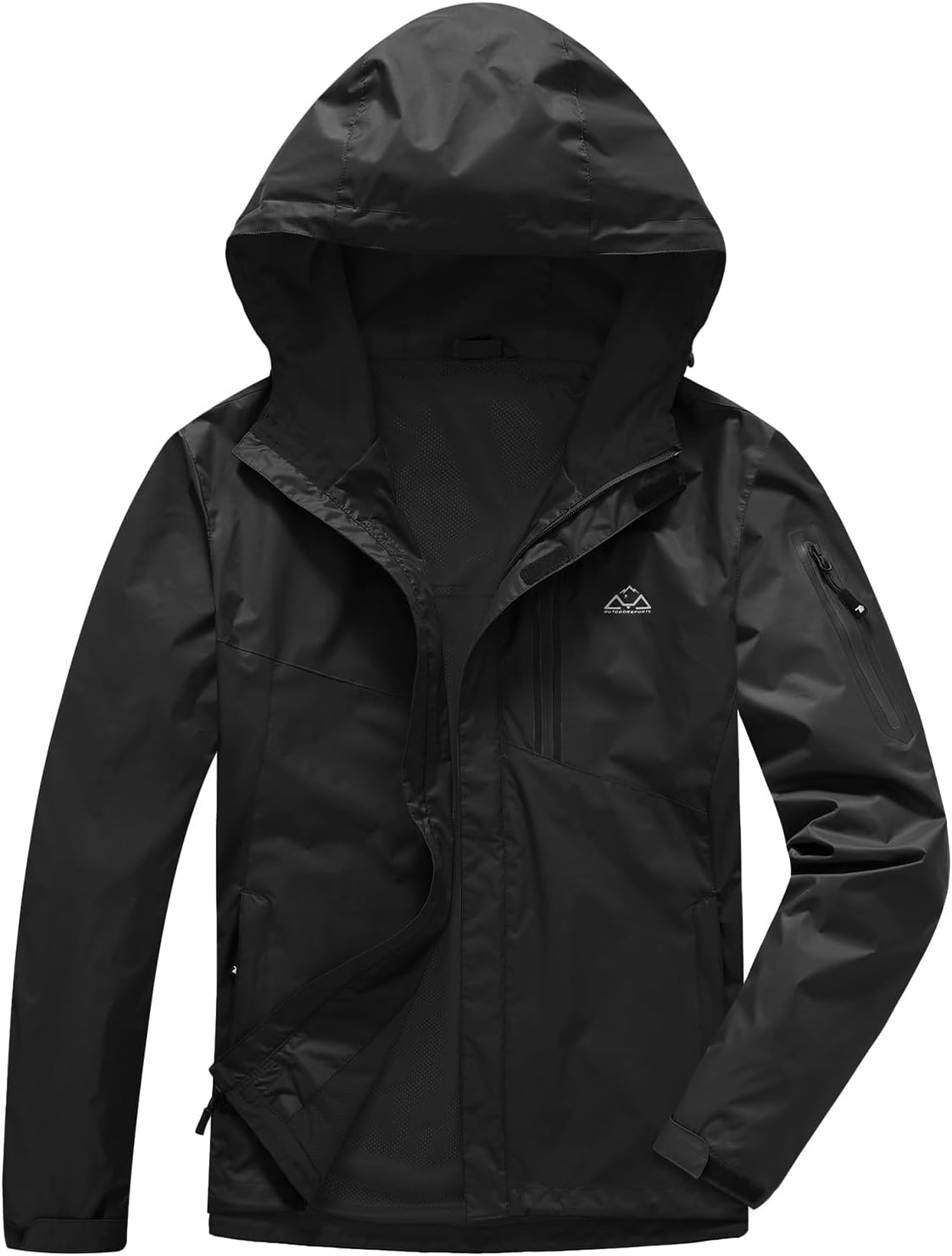 TBMPOY Men's Lightweight Rain Jackets for Outdoor Activities