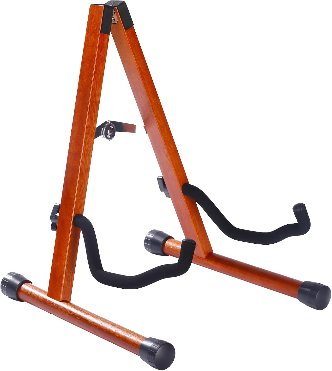Portable Mahogany Guitar Stand for A-Frame Display