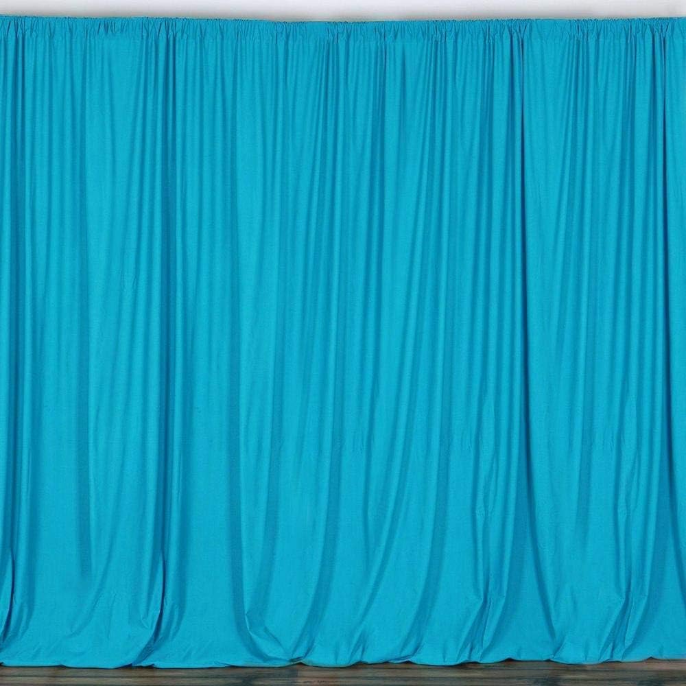 Turquoise Polyester Backdrop Drape Curtain Panel for Events