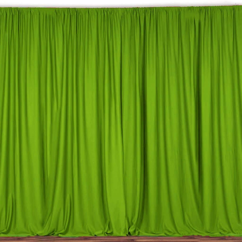 Lime Green 100% Polyester Window Curtain for Backdrops