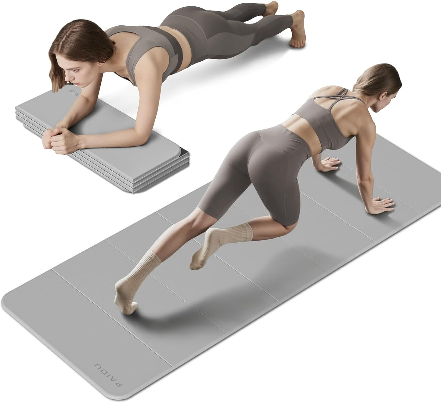 Foldable Fitness Yoga Mat for Home Gym & Full-Body Workouts