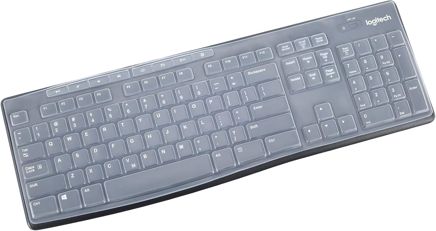 Clear Keyboard Cover for Logitech MK270 - LEZE