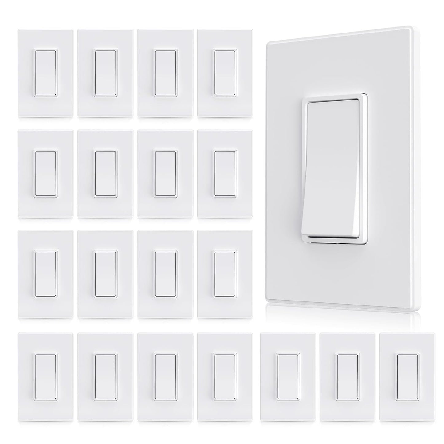 Aida 20 Pack 3 Way Switch for Modern Home and Office Use