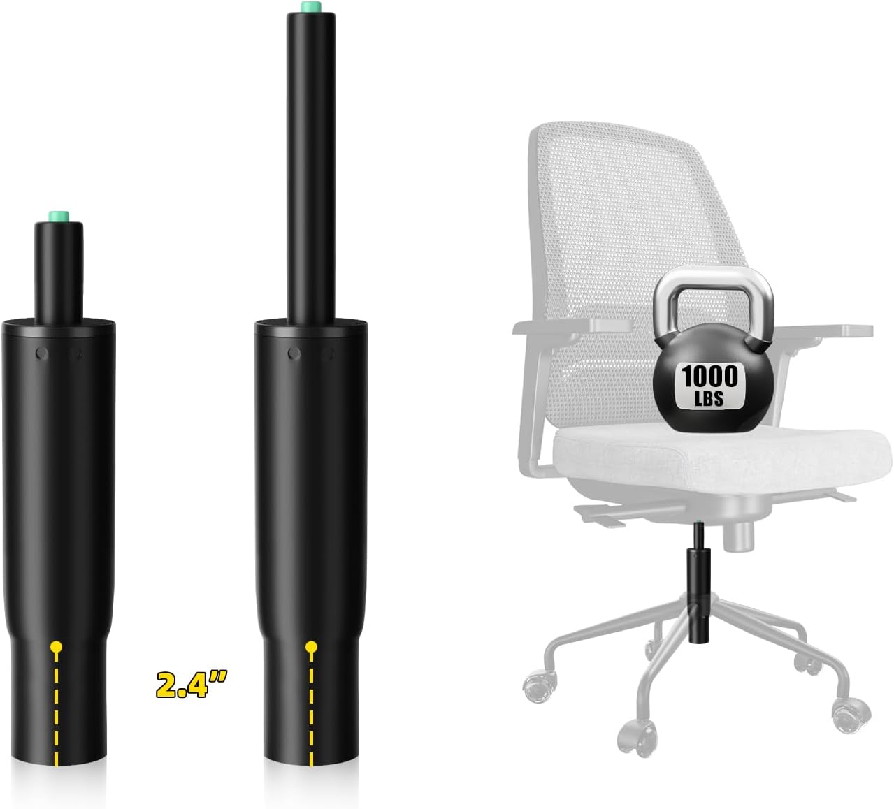 7 to 11 Inches Short Office Chair Cylinder Replacement for Comfort