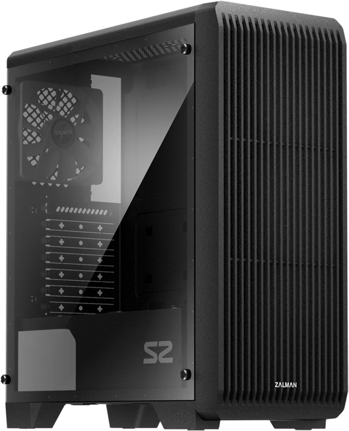 Zalman S2 ATX Mid-Tower PC Case with High Airflow Design
