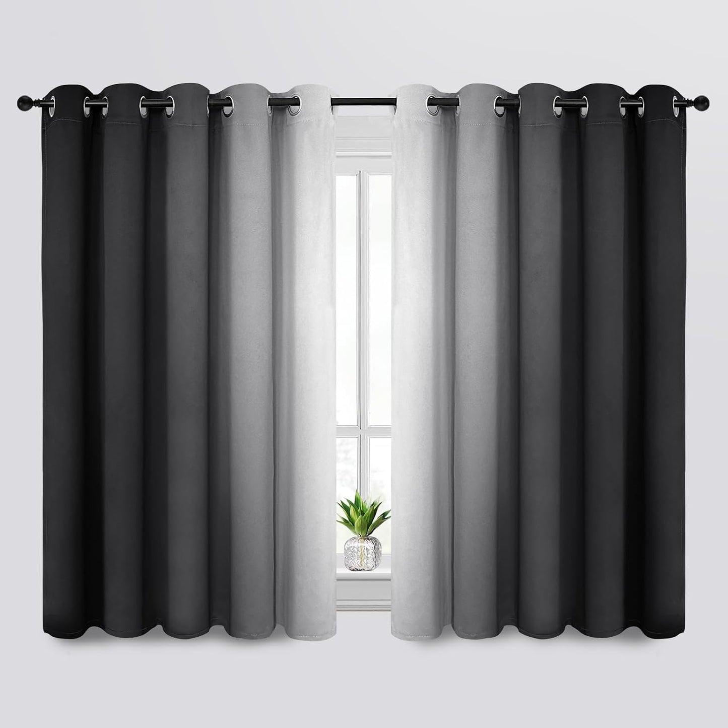 SimpleHome Ombre Room Darkening Curtains for Stylish Living Spaces