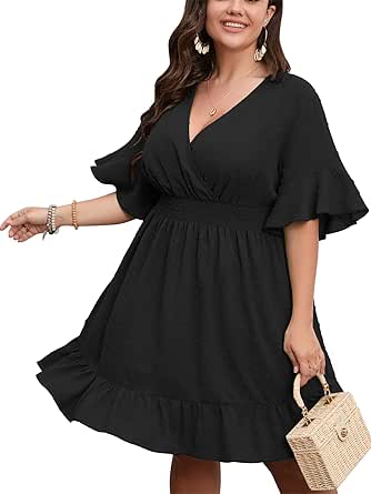 SCOMCHIC Plus Size Casual Summer Dress for Women - Stylish & Comfy