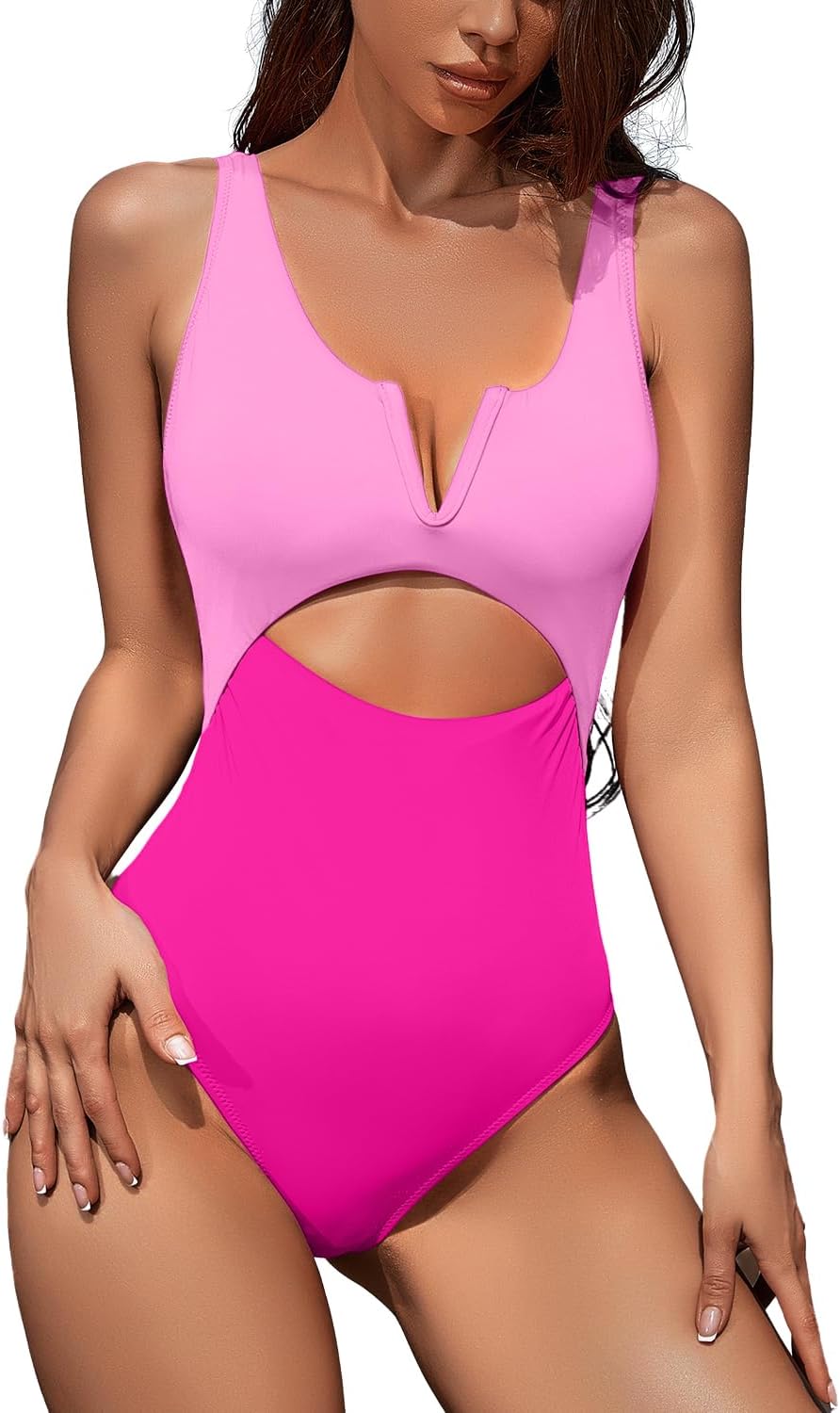Meyeeka Womens One Piece Swimsuits for Tummy Control & Style