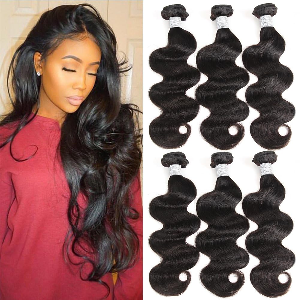Body Wave Human Hair Bundles 10A Brazilian Quality 3 Pack