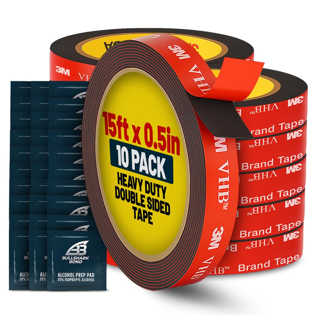 3M Double Sided Foam Tape for Heavy Duty Mounting 15ft x 0.5in