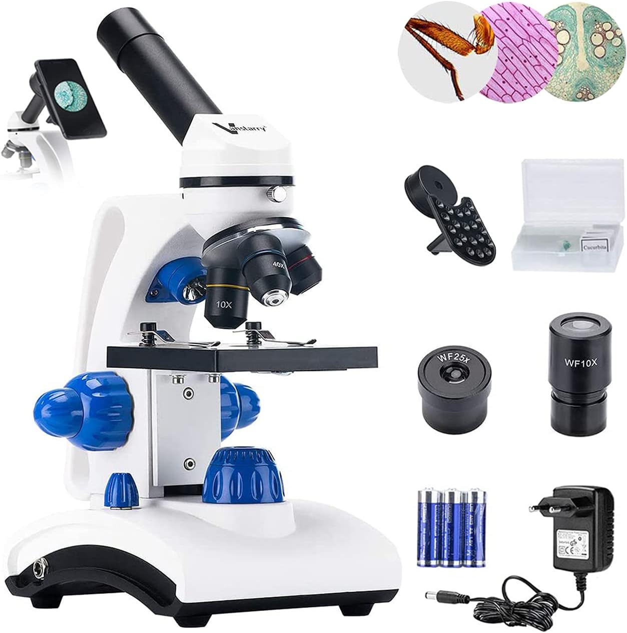 Beginners Microscope Kit 40X-1000X for Kids & Students